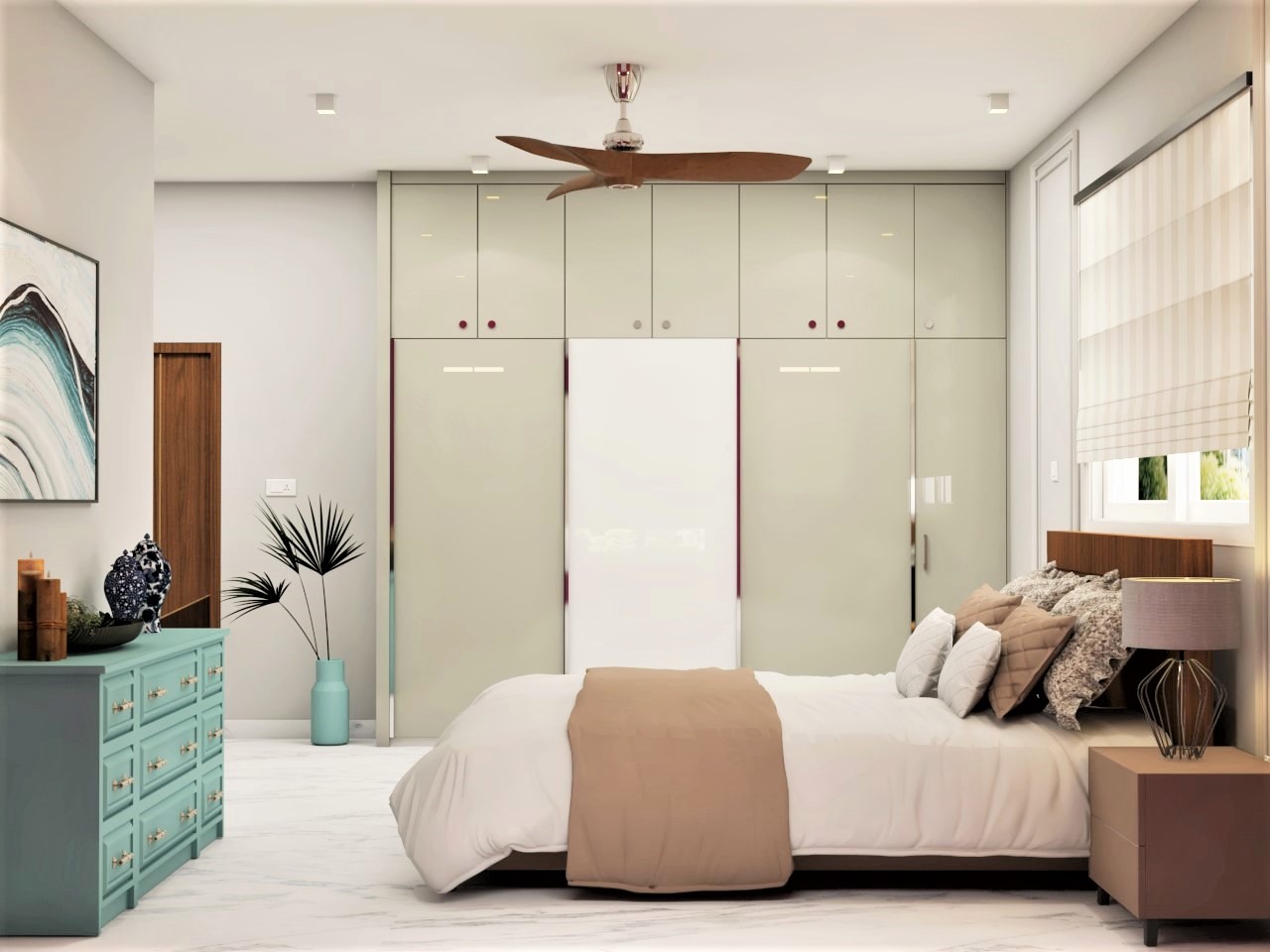 A Luxurious Bedroom Designed for Comfort and Serenity